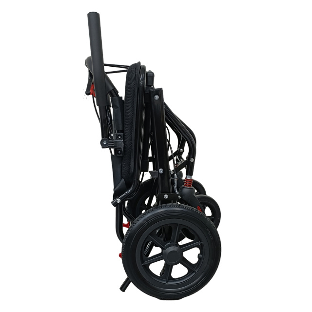 KS-200 Lightweight Foldable Manual Caregiving Wheelchair