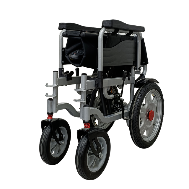 KS601 Low-Back Flash Silver Electric Wheelchair