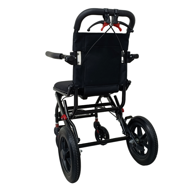 KS-200 Lightweight Foldable Manual Caregiving Wheelchair