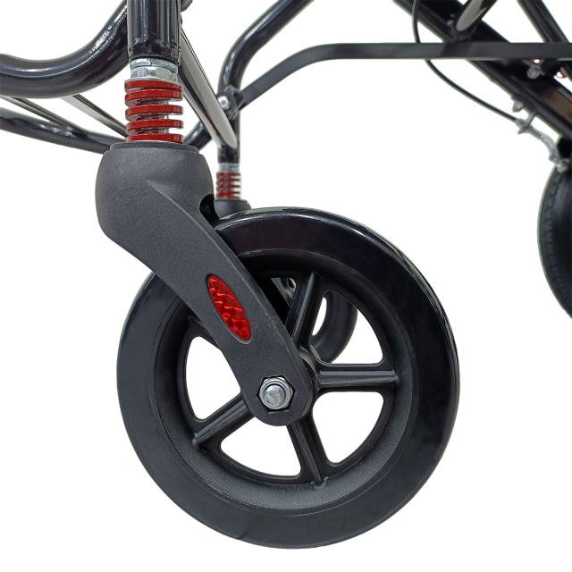 KS-200 Lightweight Foldable Manual Caregiving Wheelchair